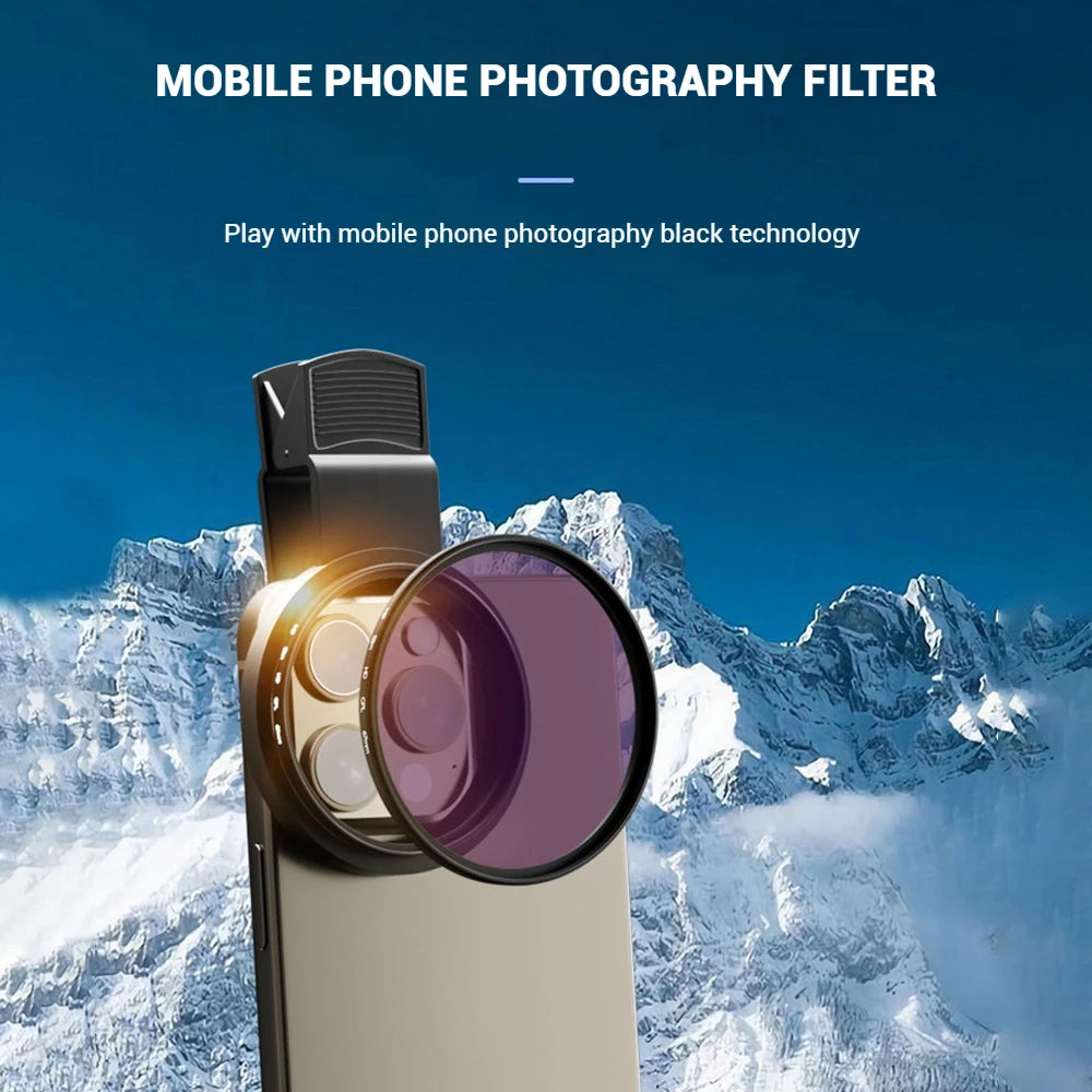 52MM Cpl Universal lens Digital Filter Lens Protector For Smartphone Lens Circular Polarizing Filter Compatible Any Phone Camera